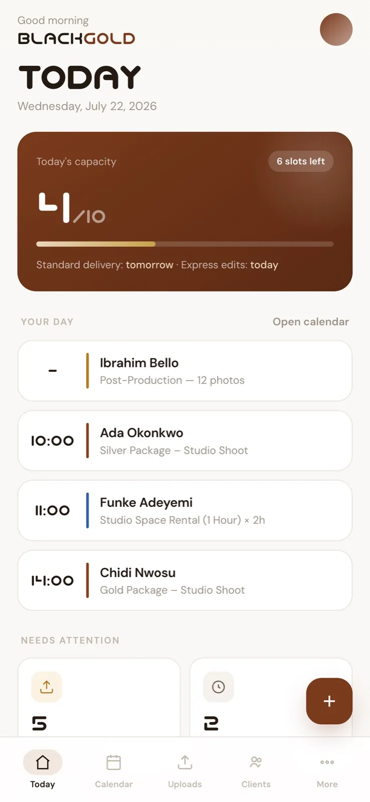 Blackgold Studio — App