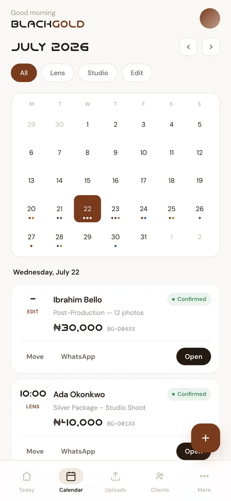 Blackgold Studio — App
