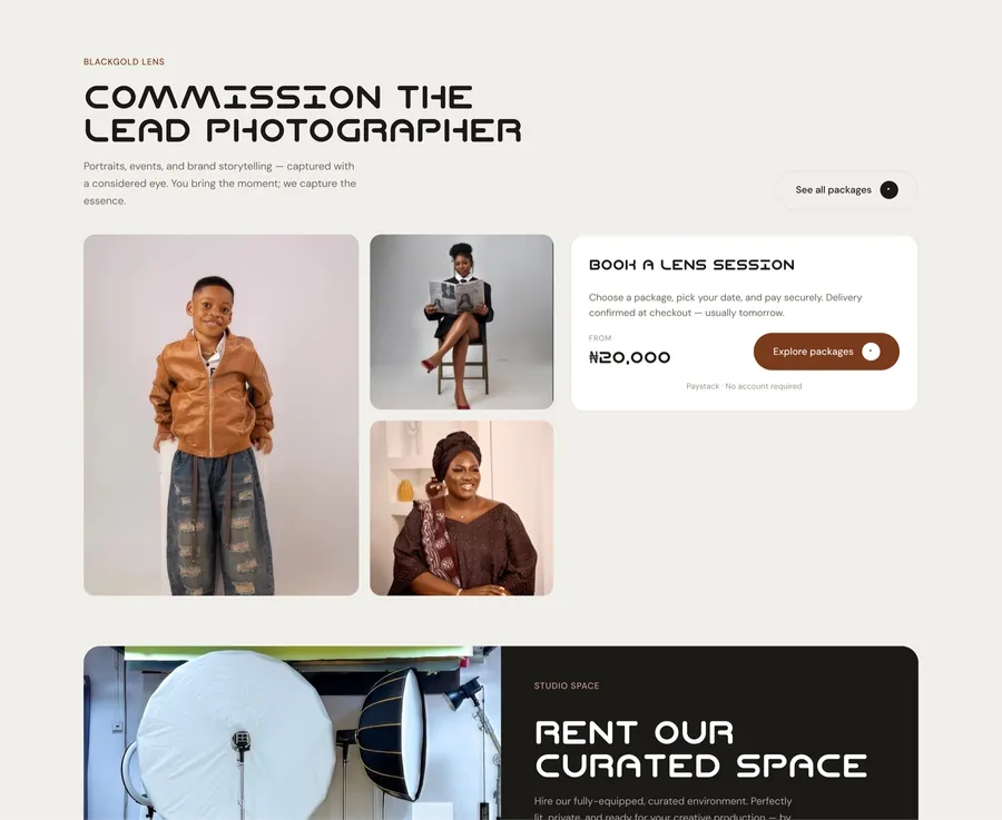 Blackgold Studio — Web