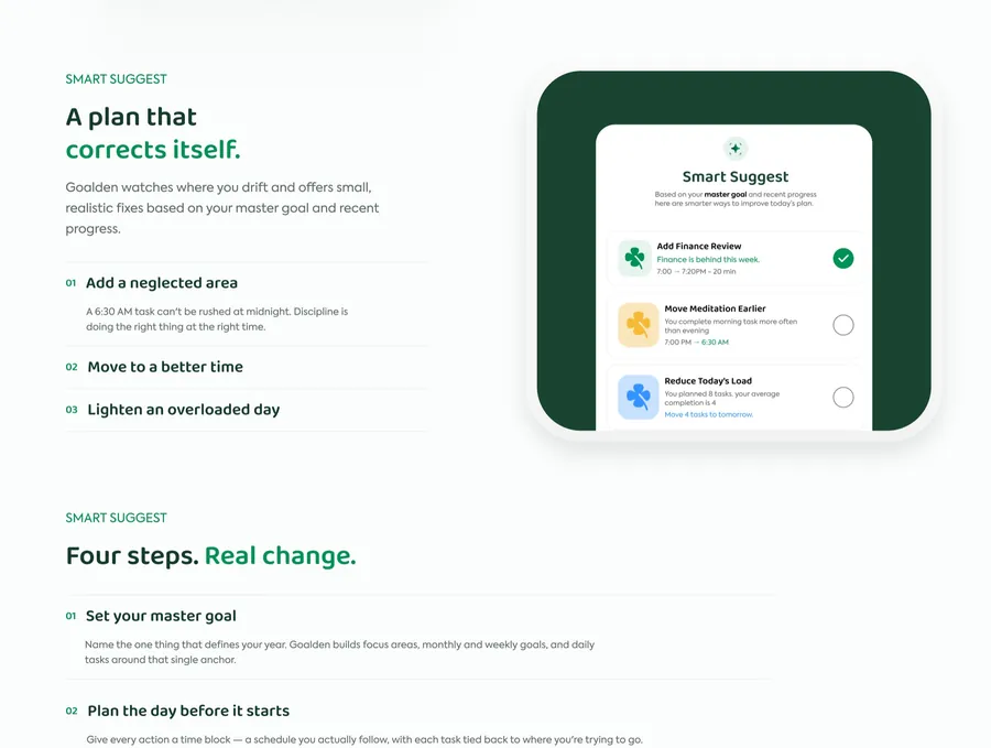 Goalden — Web