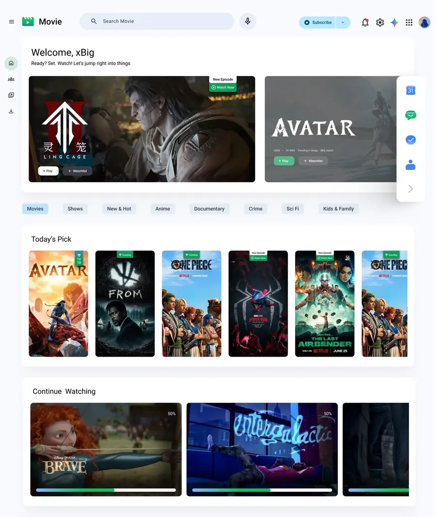 Google Movie — Product