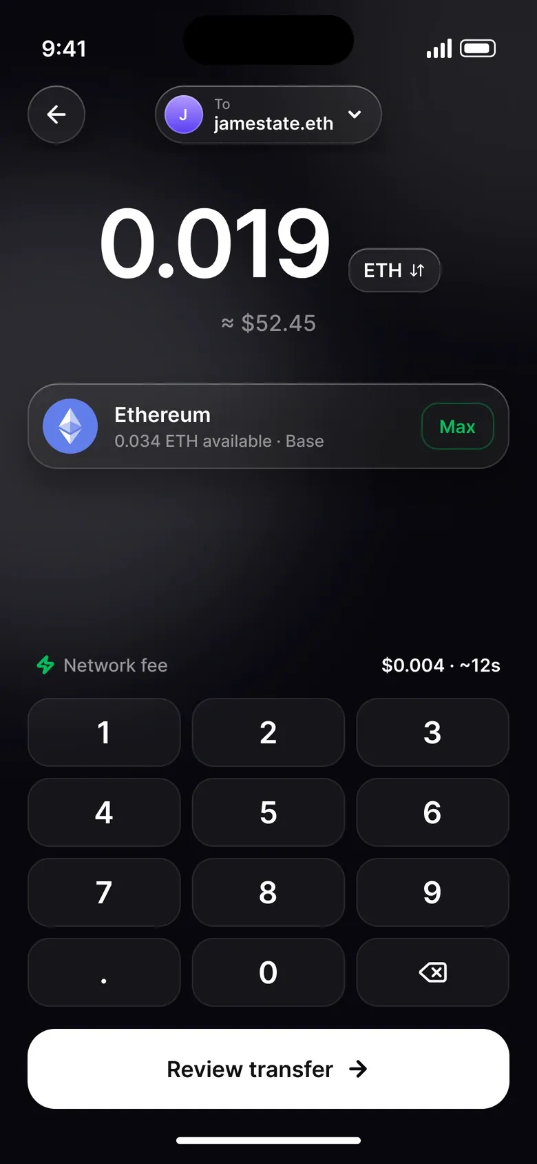 Mobile wallet — Product