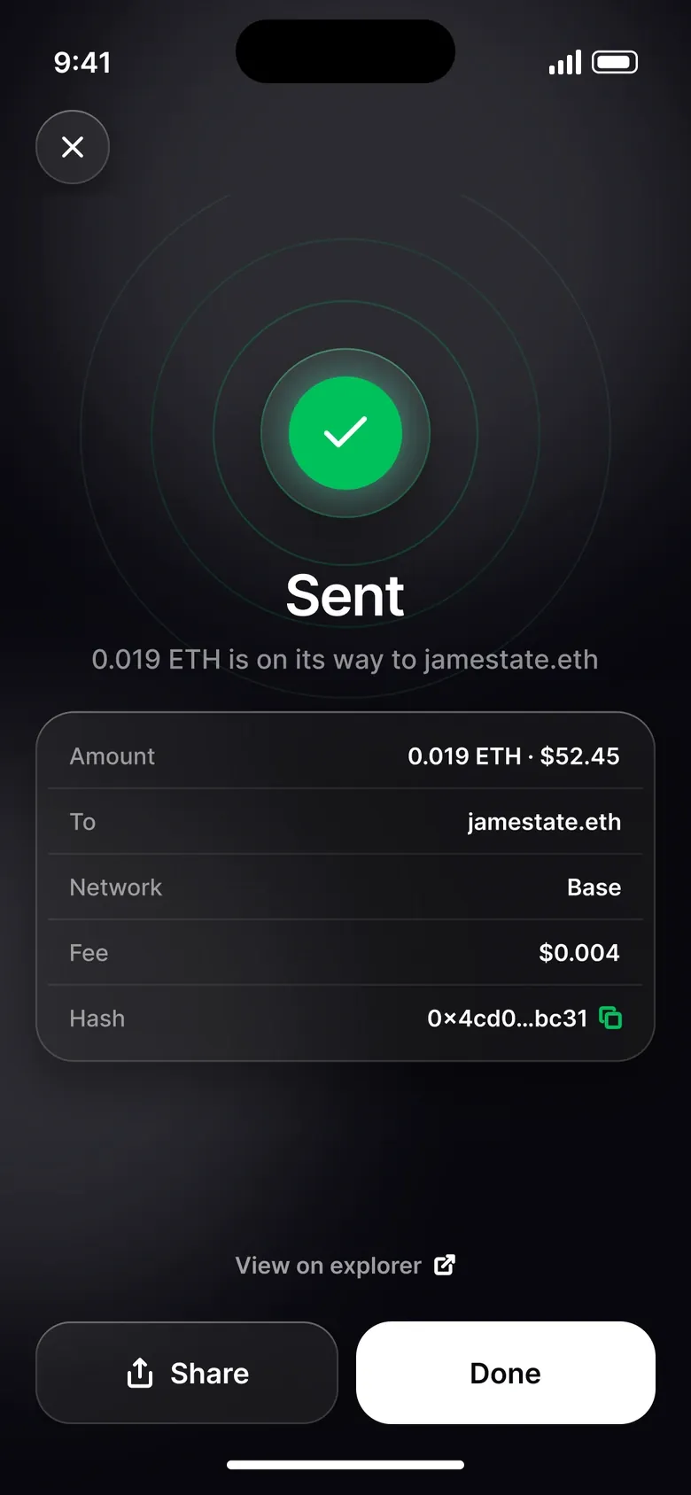 Mobile wallet — Product